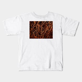 Brown Marble Texture Kids T-Shirt